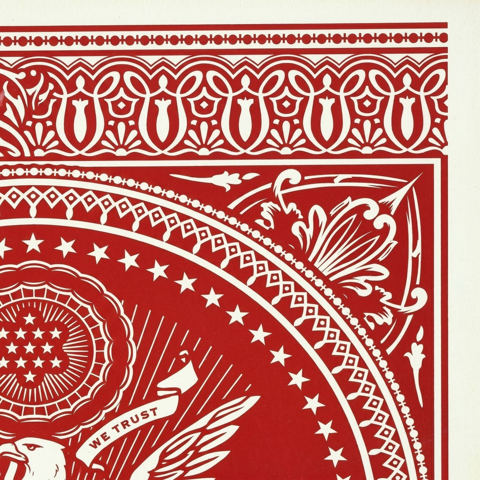 Shepard Fairey Presidential Seal Red 2007 Signed Screen Print 189/300 OBEY - Gauntlet Gallery