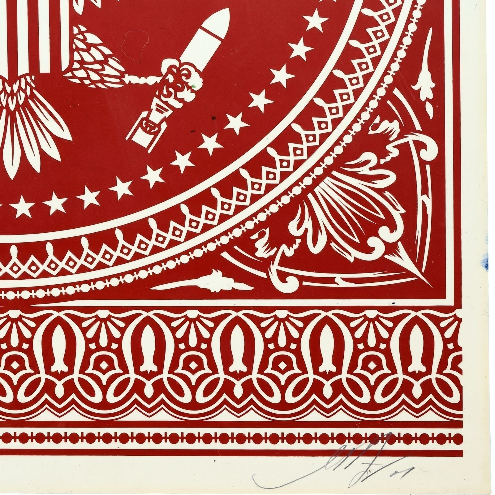 Shepard Fairey Presidential Seal Red 2007 Signed Screen Print 189/300 OBEY - Gauntlet Gallery