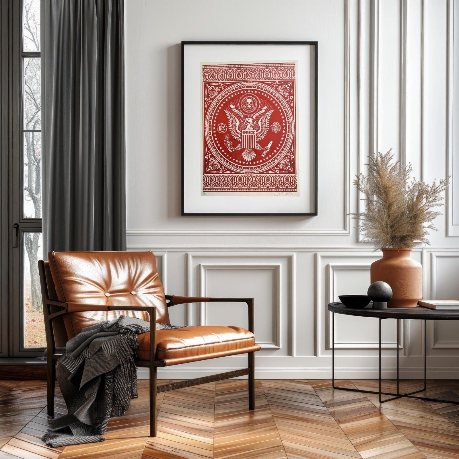 Shepard Fairey Presidential Seal Red 2007 Signed Screen Print 189/300 OBEY - Gauntlet Gallery