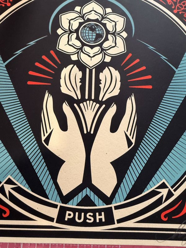 Shepard Fairey PUSH Artist Proof AP Revolutionary Love 2021 Signed Print - Gauntlet Gallery