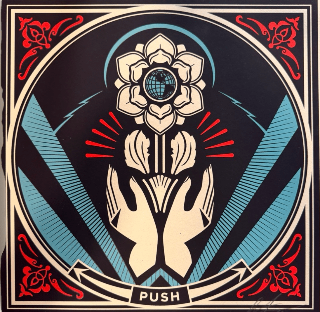 Shepard Fairey PUSH Artist Proof AP Revolutionary Love 2021 Signed Print - Gauntlet Gallery
