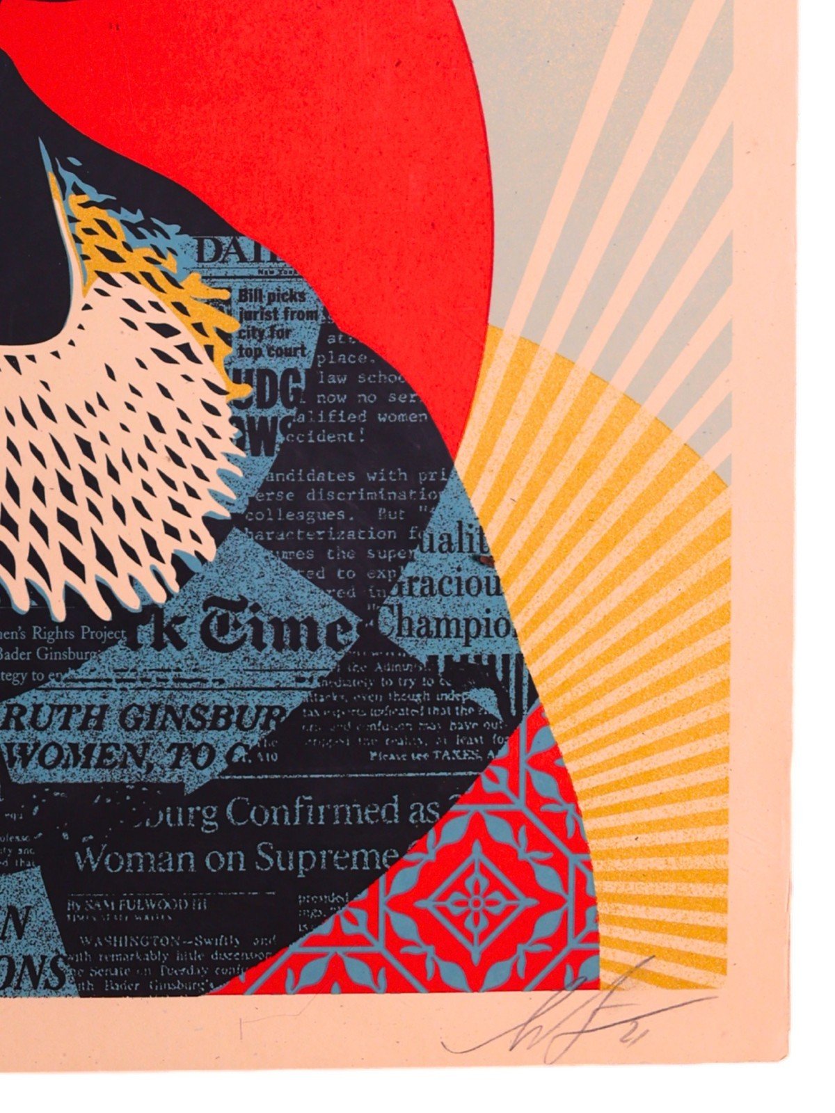 Shepard Fairey RBG A Champion of Justice Signed Limited Edition Print A/P 2021 - Gauntlet Gallery