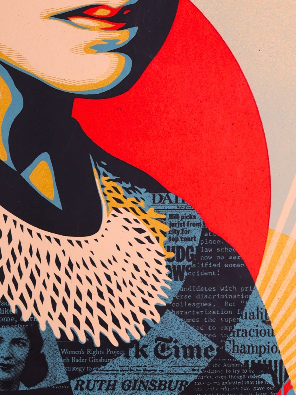 Shepard Fairey RBG A Champion of Justice Signed Limited Edition Print A/P 2021 - Gauntlet Gallery