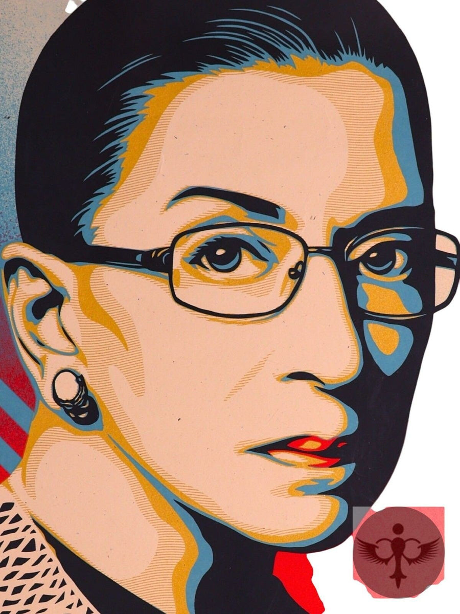 Shepard Fairey RBG A Champion of Justice Signed Limited Edition Print A/P 2021 - Gauntlet Gallery