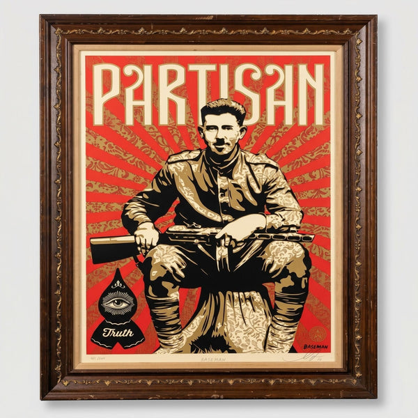 Shepard Fairey Shepard Fairey x Gary Baseman collaborate on Partisan print Signe - Gauntlet Gallery