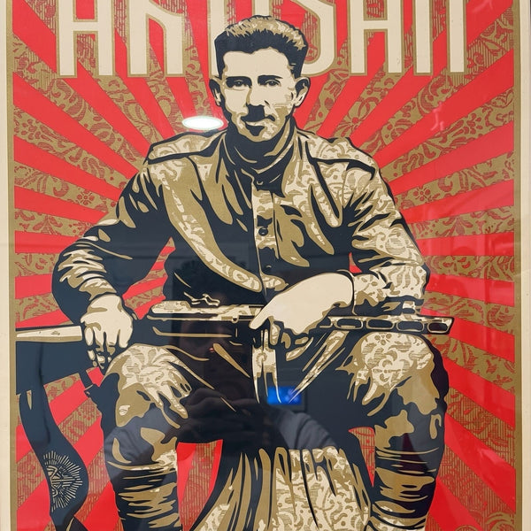 Shepard Fairey Shepard Fairey x Gary Baseman collaborate on Partisan print Signe - Gauntlet Gallery