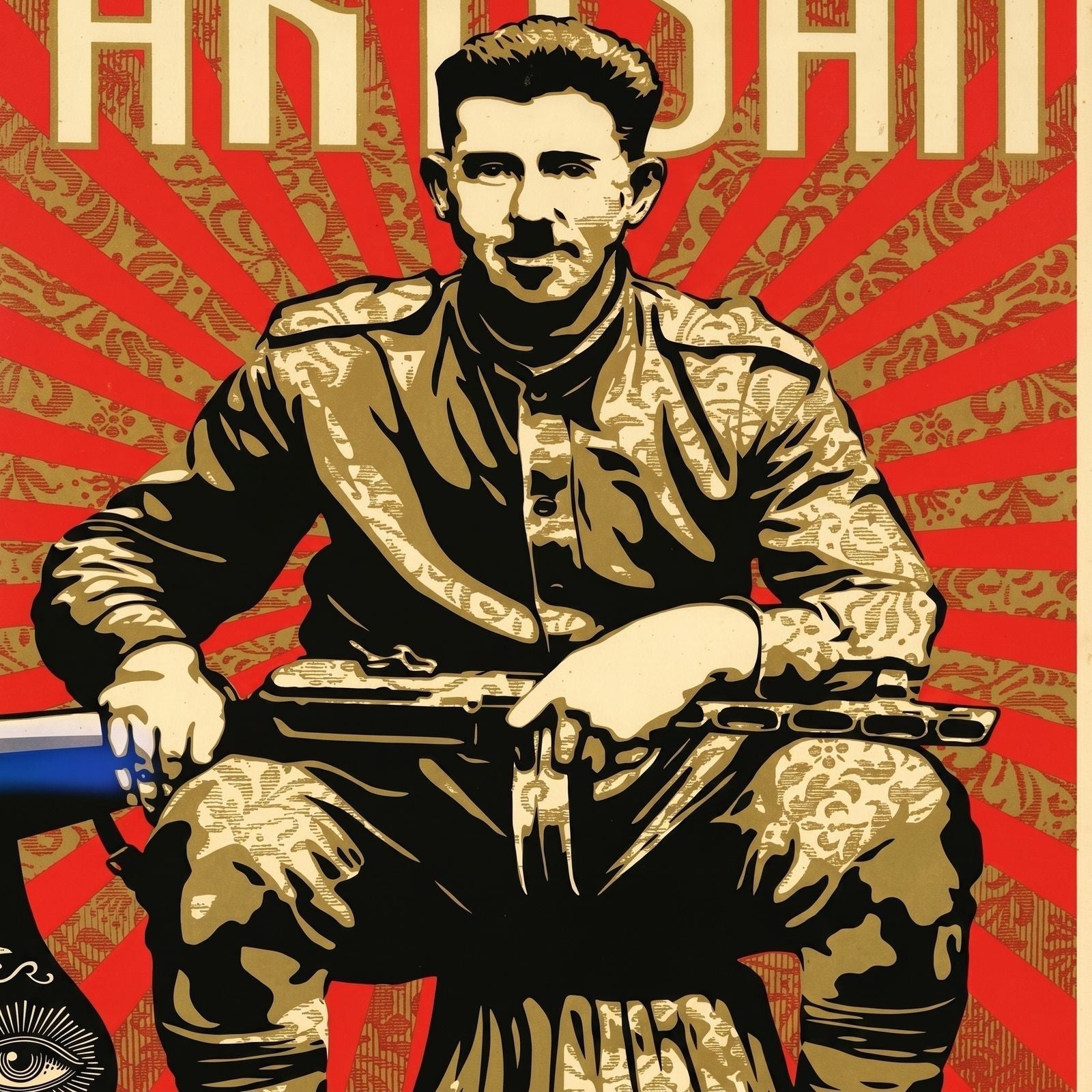 Shepard Fairey Shepard Fairey x Gary Baseman collaborate on Partisan print Signe - Gauntlet Gallery