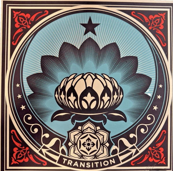Shepard Fairey Transition Artist Proof AP Revolutionary Love 2021 Signed Print - Gauntlet Gallery