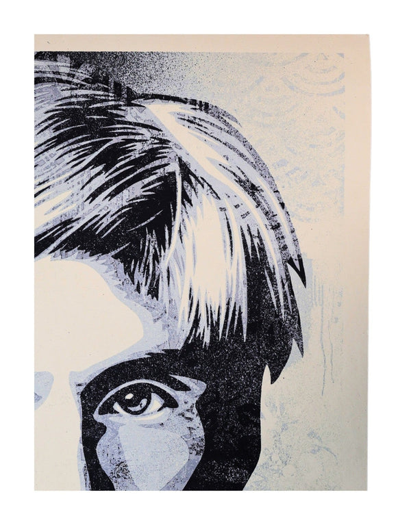 Shepard Fairey Warhol Collages Silver 2023 Signed Print | Limited Edition 300 - Gauntlet Gallery