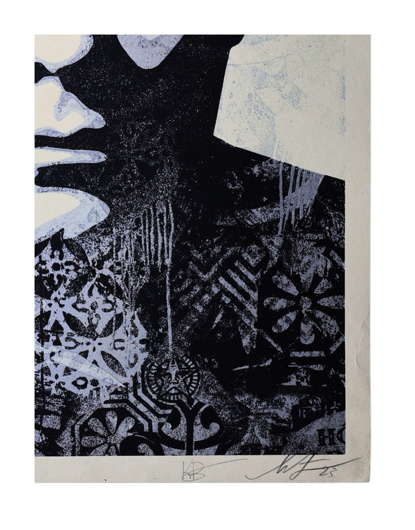Shepard Fairey Warhol Collages Silver 2023 Signed Print | Limited Edition 300 - Gauntlet Gallery