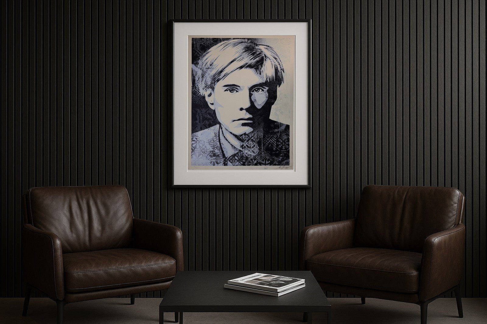 Shepard Fairey Warhol Collages Silver 2023 Signed Print | Limited Edition 300 - Gauntlet Gallery