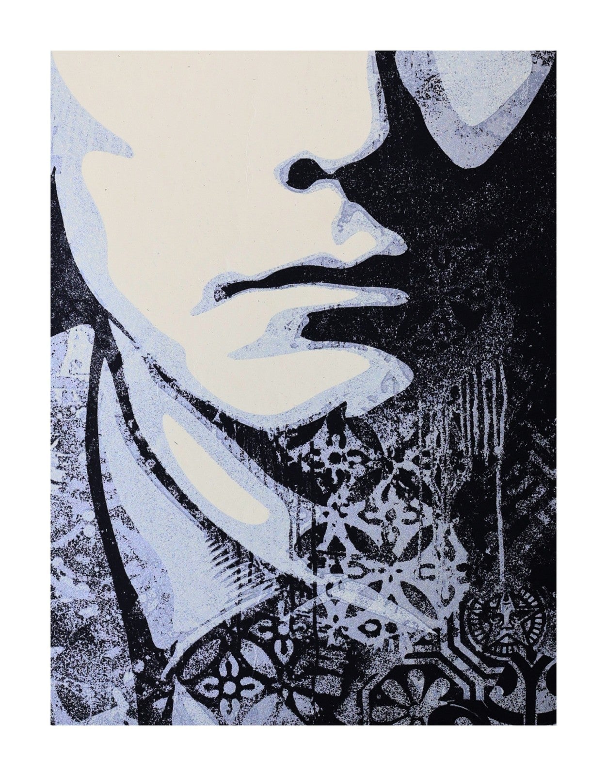 Shepard Fairey Warhol Collages Silver 2023 Signed Print | Limited Edition 300 - Gauntlet Gallery
