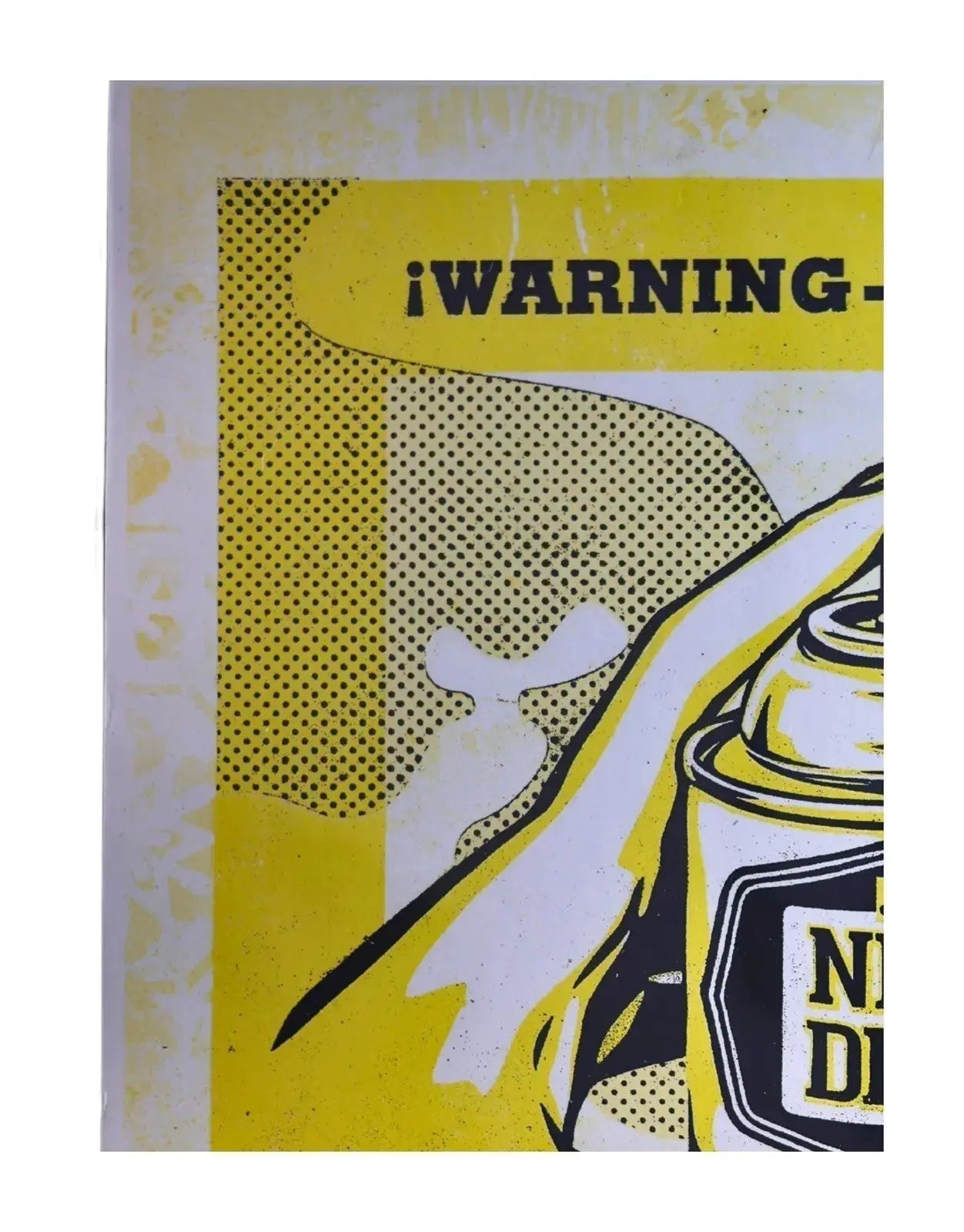 Shepard Fairey Warning Addictive Art Print 2020 Obey Giant Signed Print - Gauntlet Gauntlet Gallery