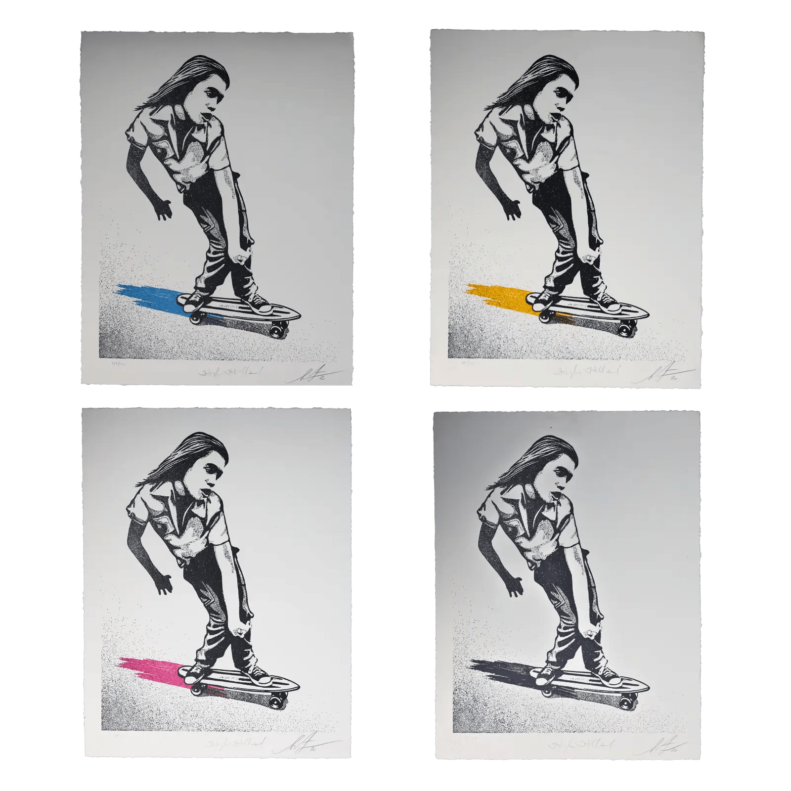 Shepard Fairey x Hugh Holland STYLES CHANGE STYLE ENDURES COMPLETE SET 4 Signed - Gauntlet GalleryGauntlet Gallery