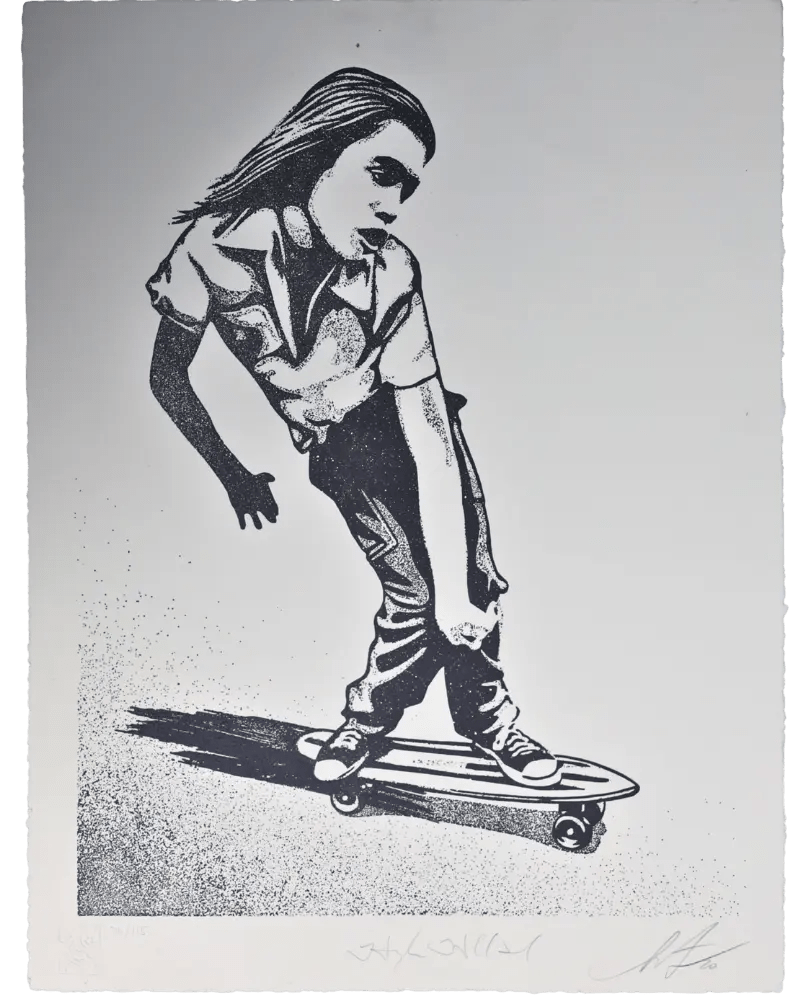 Shepard Fairey x Hugh Holland Styles Change Style Endures Dual Signed 70/115 - Gauntlet GalleryGauntlet Gallery