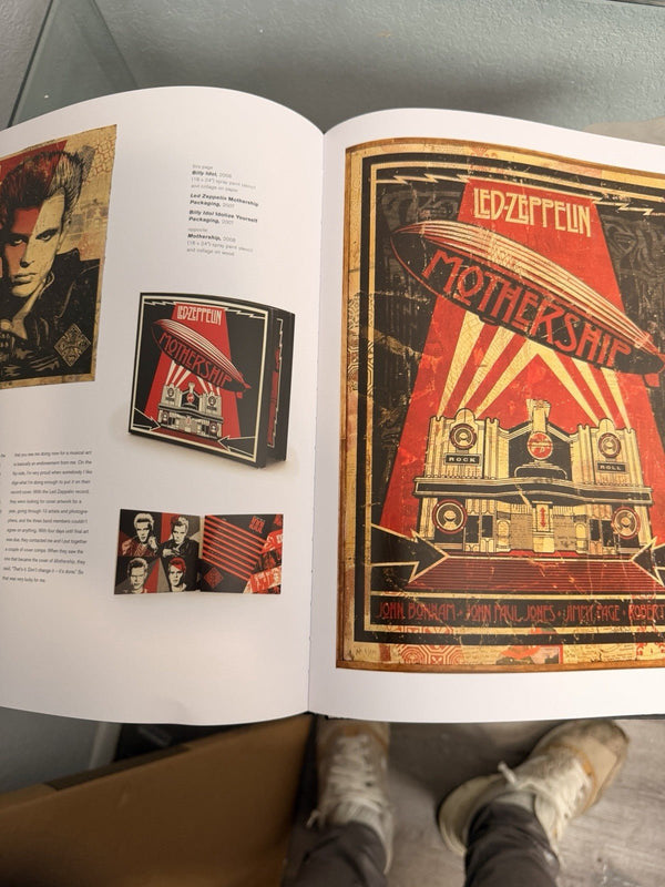 Signed Shepard Fairey OBEY Book with Rise Above Poster - Urban Art Collectible - Gauntlet Gallery