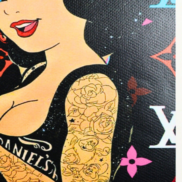 Tattooed Snow White Framed Print by Death NYC - Signed Limited Edition Giclée - Gauntlet Gallery