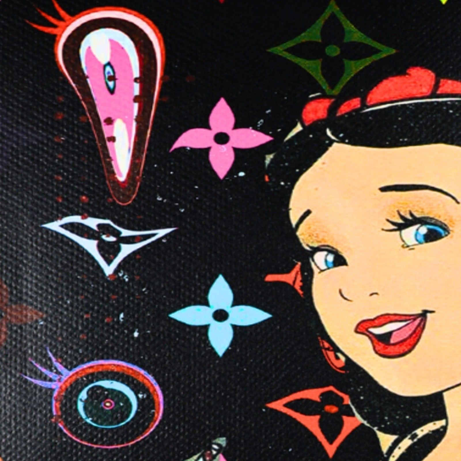 Tattooed Snow White Framed Print by Death NYC - Signed Limited Edition Giclée - Gauntlet Gallery