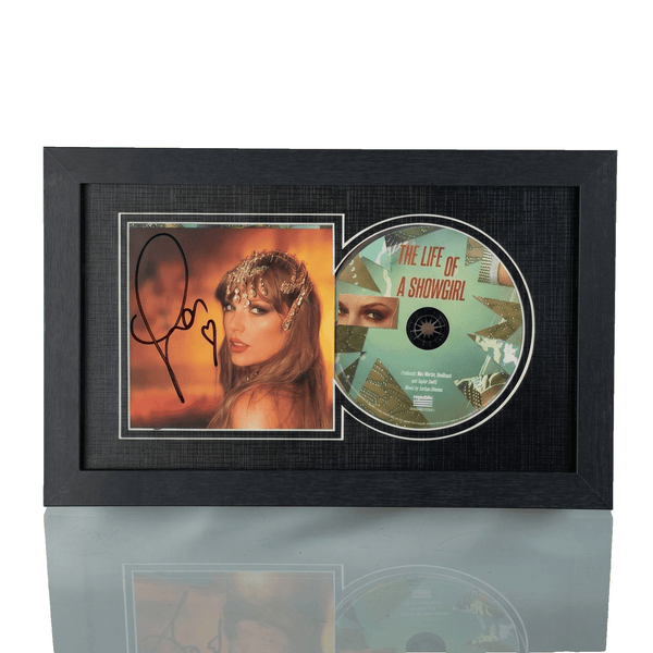 Taylor Swift Signed CD 'The Life of a Showgirl' Framed Display with CD - Gauntlet Gallery