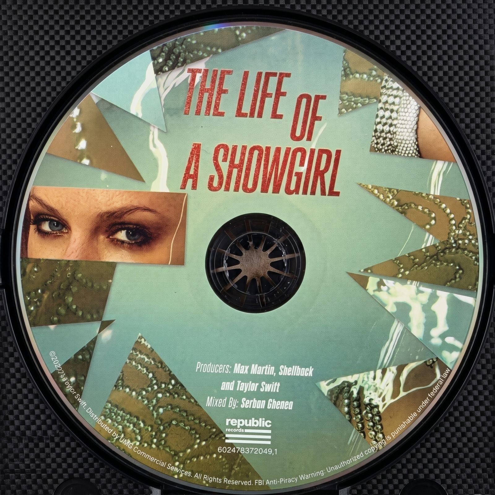 Taylor Swift Signed CD 'The Life of a Showgirl' Framed Display with CD - Gauntlet Gallery