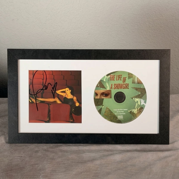 Taylor Swift Signed CD 'The Life of a Showgirl' Framed Display with Photo - Gauntlet Gallery