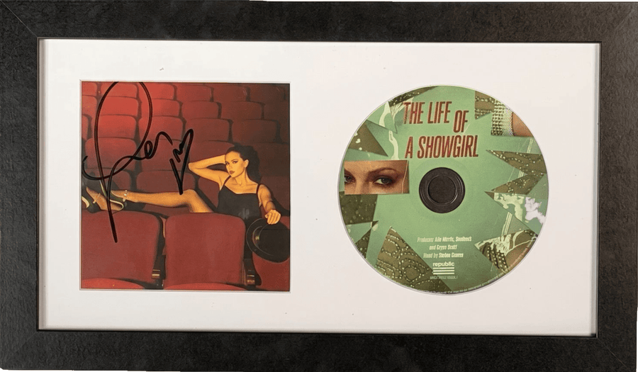 Taylor Swift Signed CD 'The Life of a Showgirl' Framed Display with Photo - Gauntlet Gallery