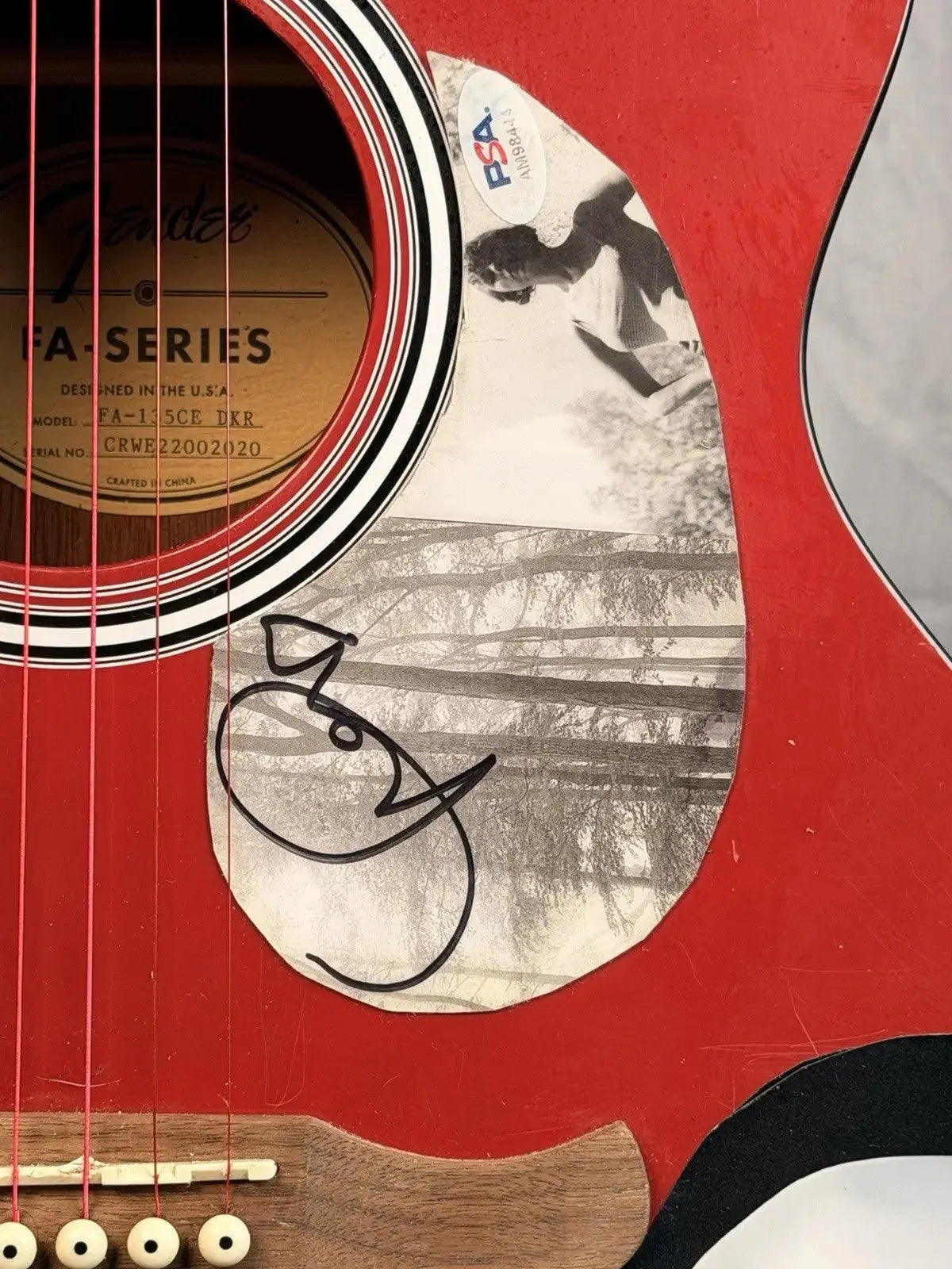 Taylor Swift Signed PSA/DNA Fire Red Fender FA-135CE Electric Acoustic Guitar - Gauntlet Gauntlet Gallery