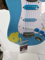 Jack Johnson Autographed Surf Blue Stratocaster Guitar with PSA/DNA COA AK6594