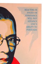 Shepard Fairey RBG A Champion of Justice Signed Limited Edition Print A/P 2021