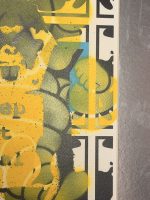 Death NYC 1/1 KAWS-Inspired Mixed Media Art Print, Hand-Signed, Framed 13x18