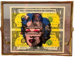 Death NYC Marilyn Monroe LV $1 Dollar Mixed Media Signed Framed
