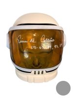 EILEEN COLLINS SIGNED NASA MASK HELMET AUTOGRAPH NASA ASTRONAUT BECKETT BAS COA