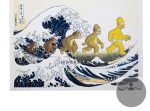 Homer Simpson Hokusai Great Wave Art Print, Hand-Signed Ltd Ed /100 by Death NYC