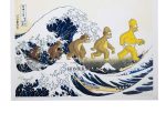 Homer Simpson Hokusai Great Wave Art Print, Hand-Signed Ltd Ed /100 by Death NYC