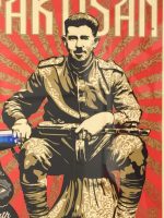 Shepard Fairey Shepard Fairey x Gary Baseman collaborate on Partisan print Signe