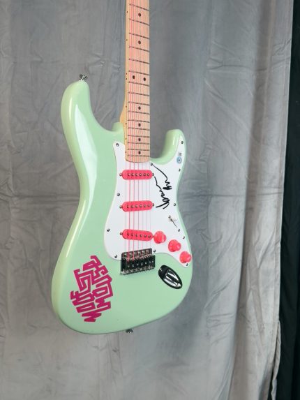 Isaac Brock Signed Mint Green Strat Guitar - JSA Authenticated Custom Model