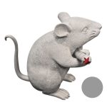 Brandalism Rat Figure with Paintbrush – Medicom Toy Street Art Sculpture 8–9"