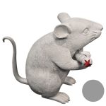 Brandalism Rat Figure with Paintbrush – Medicom Toy Street Art Sculpture 8–9"