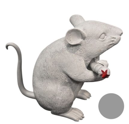 Brandalism Rat Figure with Paintbrush – Medicom Toy Street Art Sculpture 8–9"