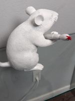 Brandalism Rat Figure with Paintbrush – Medicom Toy Street Art Sculpture 8–9"