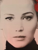 Death NYC Signed Ltd Ed Print Hello Kitty Bow Portrait Pop Art Custom Red