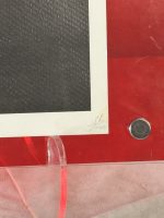 Death NYC Signed Ltd Ed Print Hello Kitty Bow Portrait Pop Art Custom Red