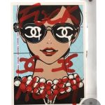 Hand-Embellished 1/1 Death NYC Chanel Pop Art Print 9x14 with COA - 2018