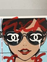 Hand-Embellished 1/1 Death NYC Chanel Pop Art Print 9x14 with COA - 2018