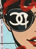 Hand-Embellished 1/1 Death NYC Chanel Pop Art Print 9x14 with COA - 2018