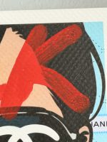 Hand-Embellished 1/1 Death NYC Chanel Pop Art Print 9x14 with COA - 2018