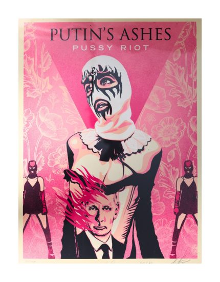 Shepard Fairey Putin's Ashes Signed Limited Edition Print 2023 18x24" Art