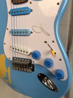 Jack Johnson Autographed Surf Blue Stratocaster Guitar with PSA/DNA COA AK6594