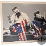 Mr. Brainwash 2018 "Recovery Plan" Signed Screenprint of Chaplin with USA Flag