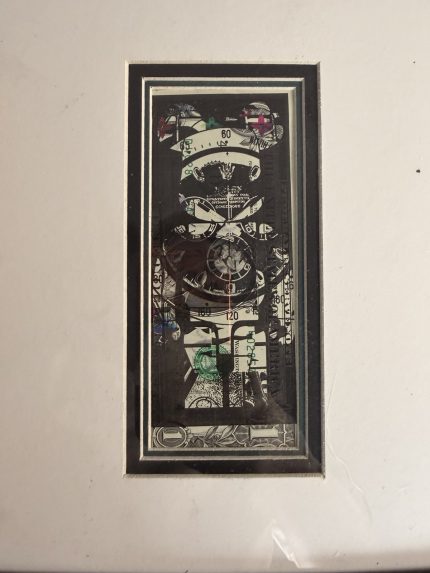 Death NYC Limited Edition BE@RBRICK × Rolex Pop Art Print on $1 Bill with COA